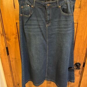 Classic Blue Denim Skirt